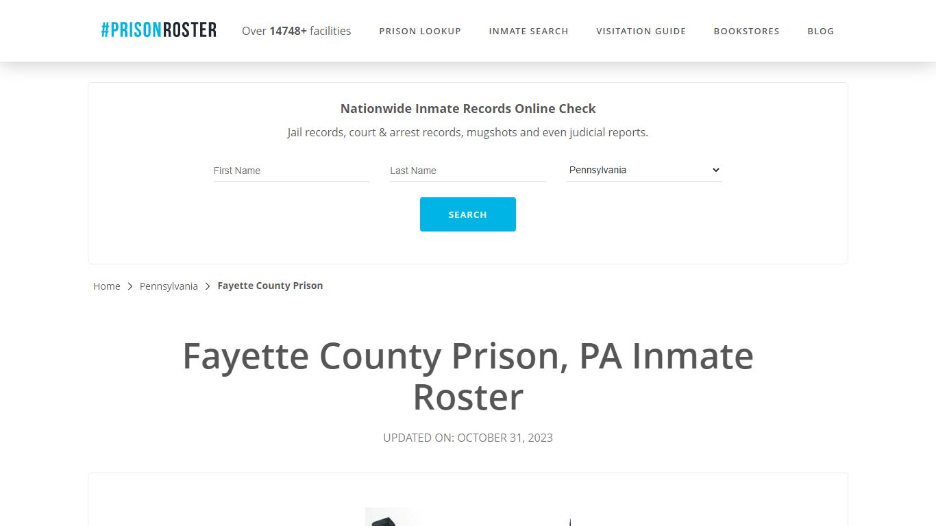 Fayette County Prison, PA Inmate Roster - Prisonroster